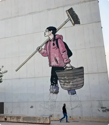 Pintura en edificio